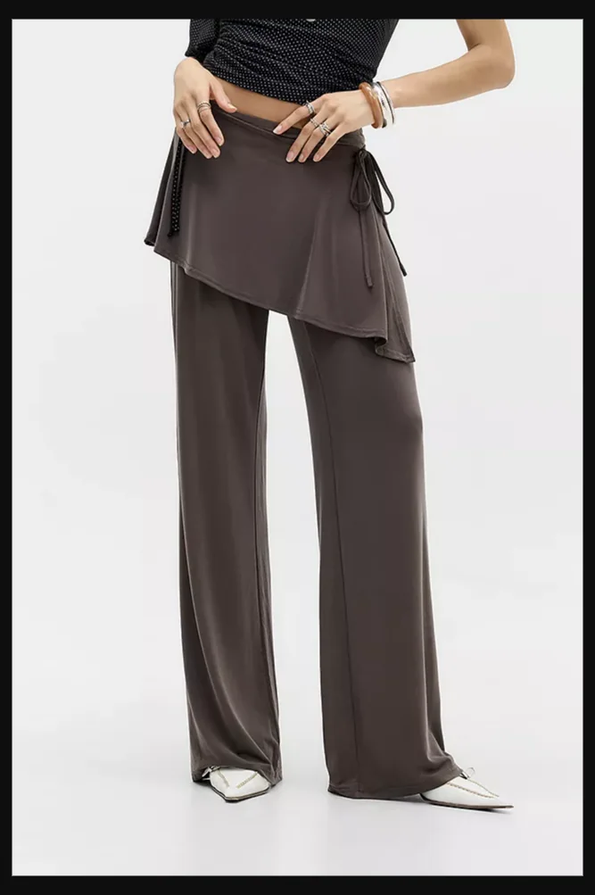 Motel Amata Dark Brown Skirt Trouser