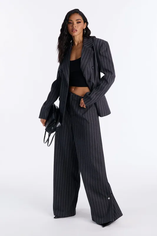 Wall Street Striped Wide