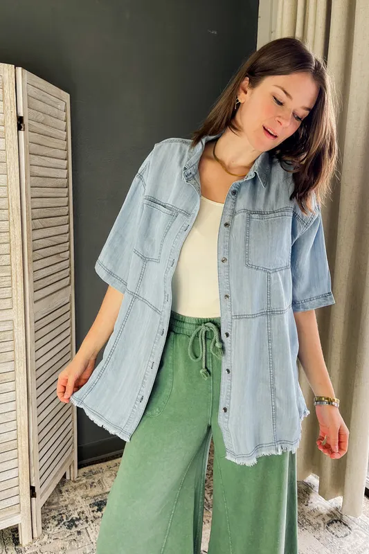 Washed Denim Shirt