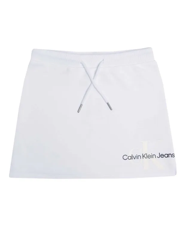 White A-Line Mini Skirt