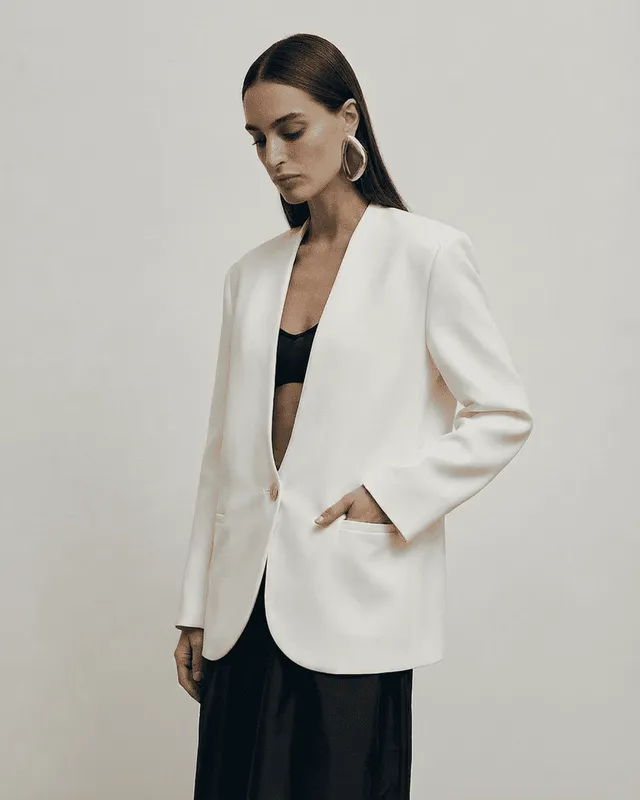 White Alba Blazer