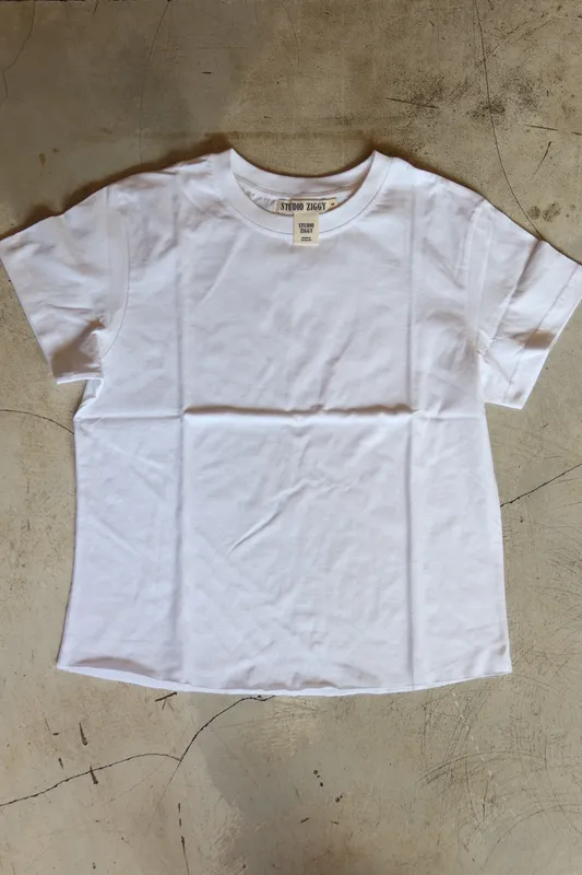 White Baby Tee