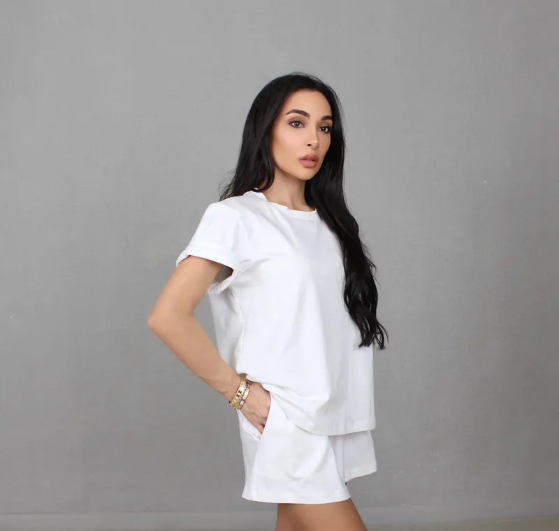 White Cotton Jersey T-shirt
