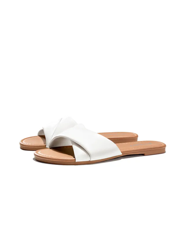 White Flat Slides