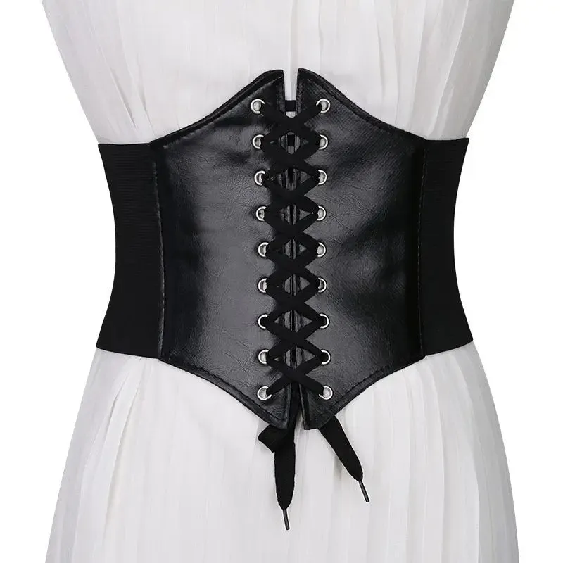 White Lace-Up Poet Blouse