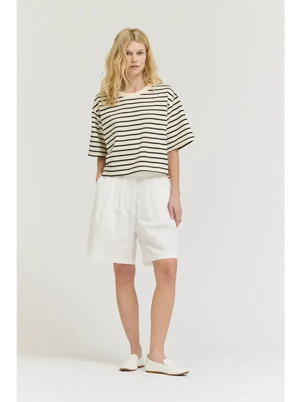 White Tailored Short