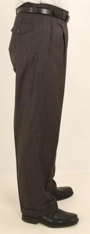 Wide Leg Single Pleated Pants