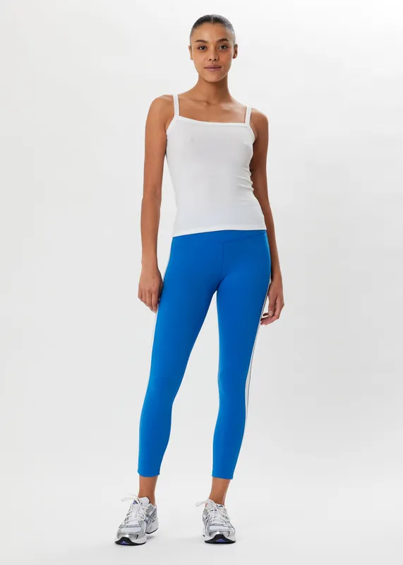 Womans White Romy Rib Tank