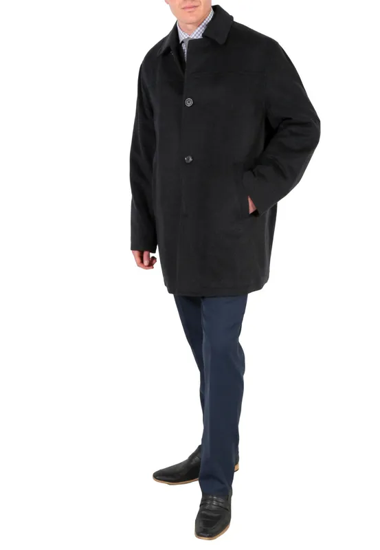 Wool Charcoal Top Coat