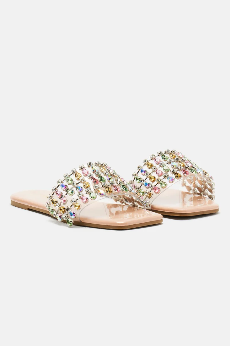 Yazmin Flat Sandals Nude