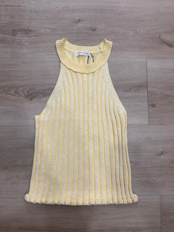 Yellow Knit Top