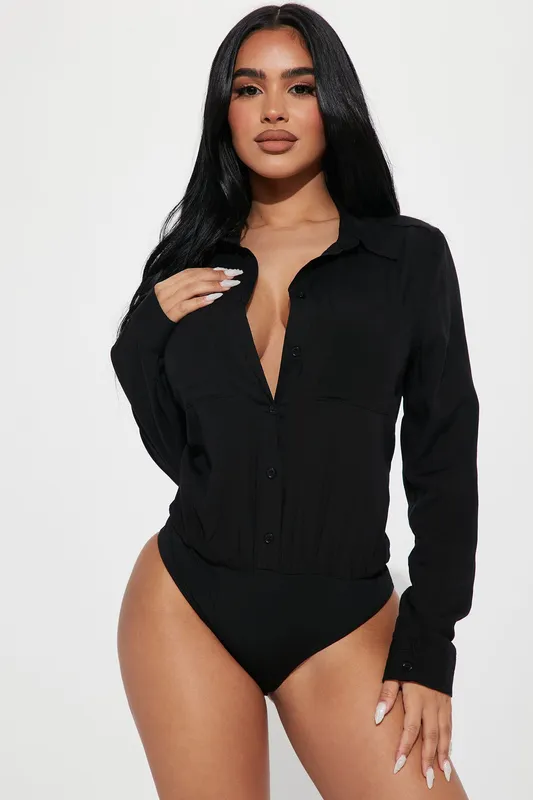 You Better Work Bodysuit Black