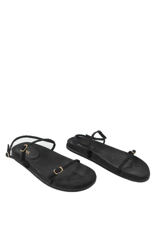 Zara Black Strappy Sandals ( )